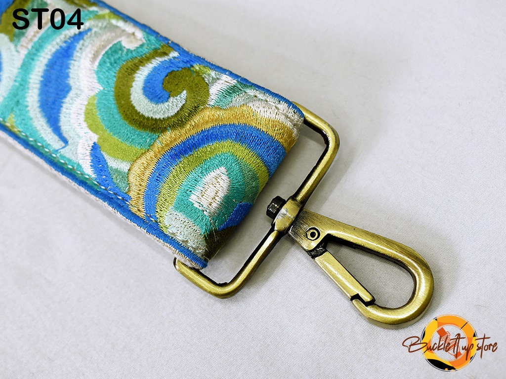 Embroidered Purse Strap Crossbody Strap for Purses Boho Bags Strap Embroidery Replacement Strap Boho Guitar Strap Handbag Strap gift for her