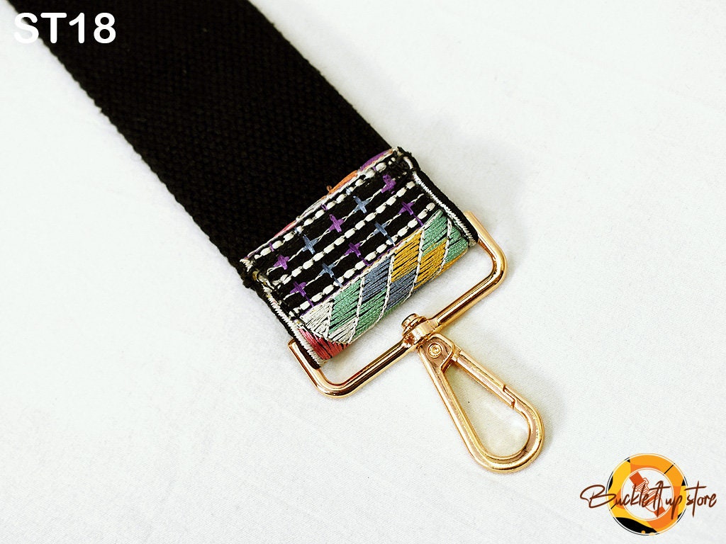 Embroidered Purse Strap Crossbody Strap for Purses Boho Bags Strap Embroidery Replacement Strap Boho Guitar Strap Handbag Strap gift for her