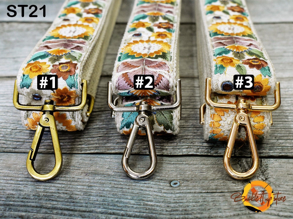 Embroidered Purse Strap Crossbody Strap for Purses Boho Bags Strap Embroidery Replacement Strap Boho Guitar Strap Handbag Strap gift for her