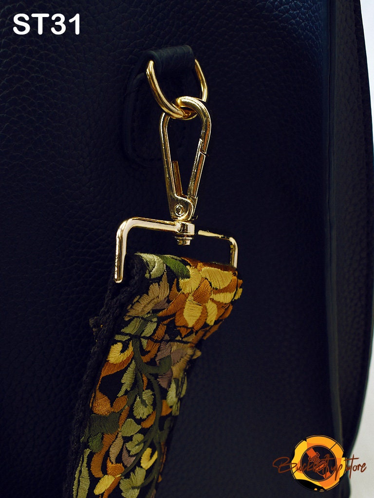 Strap Replacement - Embroidery Replacement Strap Purse Strap Crossbody Strap for Purses Embroidered Boho Bags Strap Boho Guitar Strap Handbag Strap gift for her