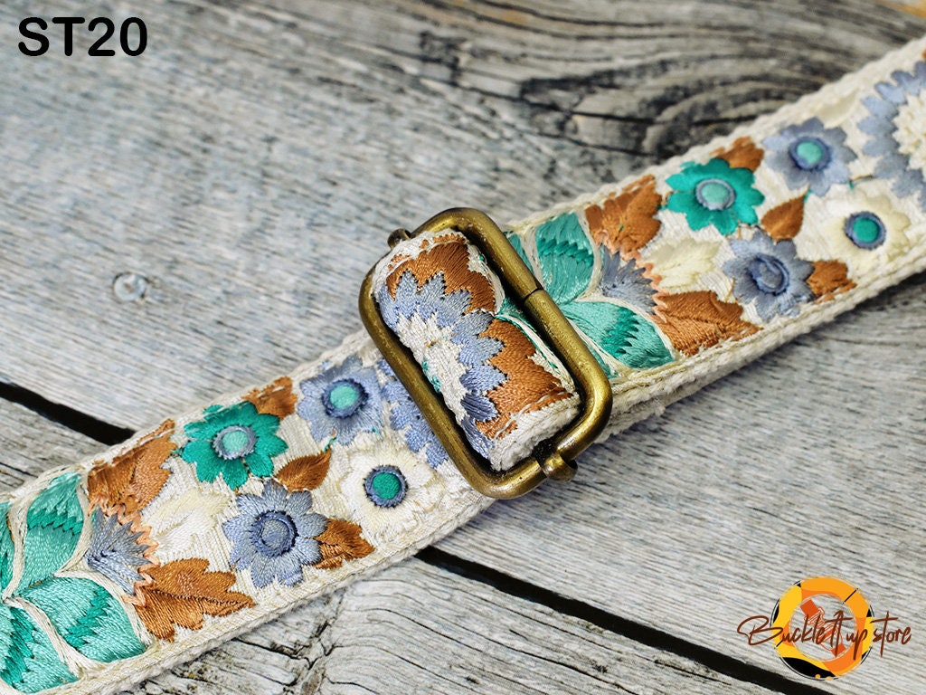 Embroidery Replacement Strap Purse Strap Crossbody Strap for Purses Embroidered Boho Bags Strap Boho Guitar Strap Handbag Strap gift for her
