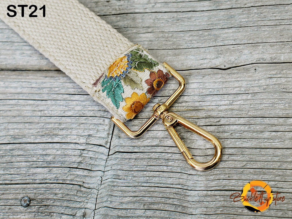 Embroidered Purse Strap Crossbody Strap for Purses Boho Bags Strap Embroidery Replacement Strap Boho Guitar Strap Handbag Strap gift for her