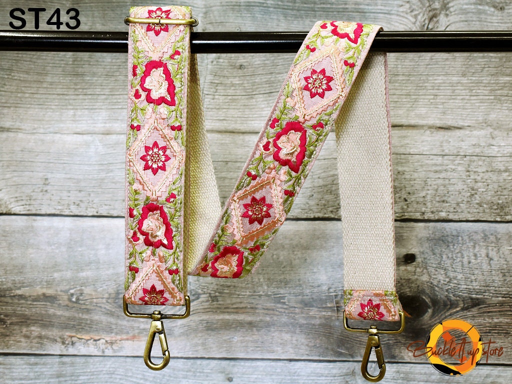 Embroidered Purse Strap Crossbody Strap for Purses Handbag Boho