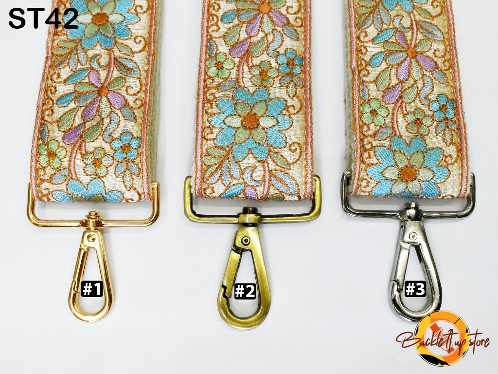 Embroidery Replacement Strap Purse Strap Crossbody Strap for Purses Embroidered Boho Bags Strap Boho Guitar Strap Handbag Strap gift for her