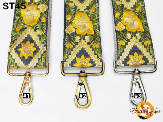 Embroidered Purse Strap Crossbody Strap for Purses Handbag Boho Bag Strap Floral Embroidery Replacement Strap Boho Guitar Strap Gift for her