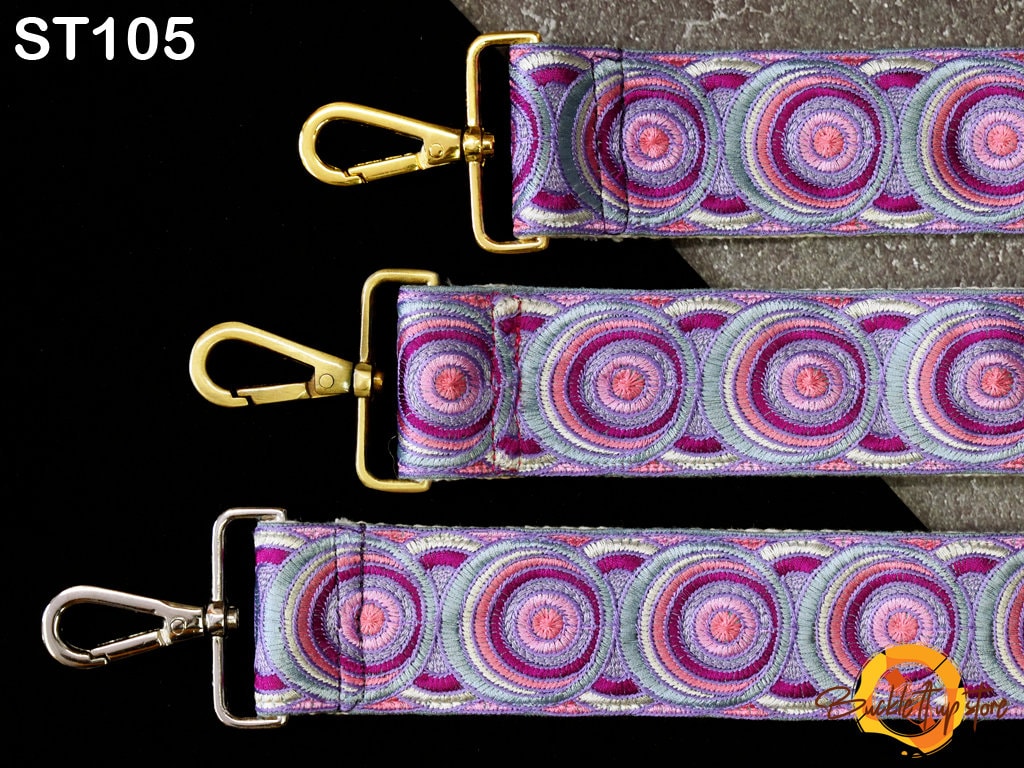 Embroidered Purse Strap Crossbody Strap for Purses Boho Bags Strap Embroidery Replacement Strap Boho Guitar Strap Handbag Strap gift for mom