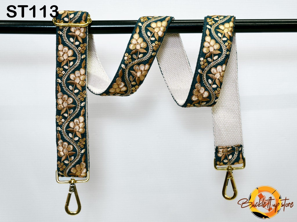 Crossbody Straps Replacement Shoulder Strap Tote Bags Messenger Strap for Purses Embroidered Boho Guitar Strap Handbag Strap Gift for Mother