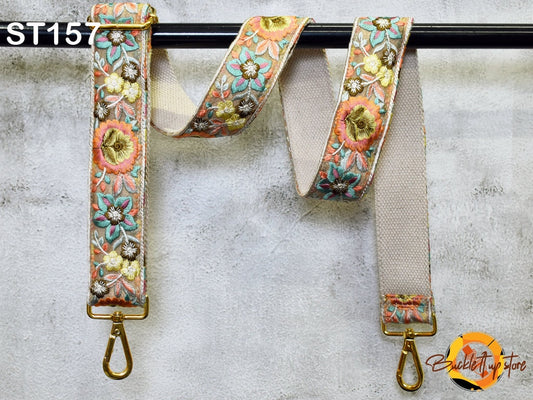 Strap for Purses Shoulder Crossbody Straps Replacement Strap Tote Messenger Bags Embroidered Boho Guitar Strap Handbag Strap Gift for Mom