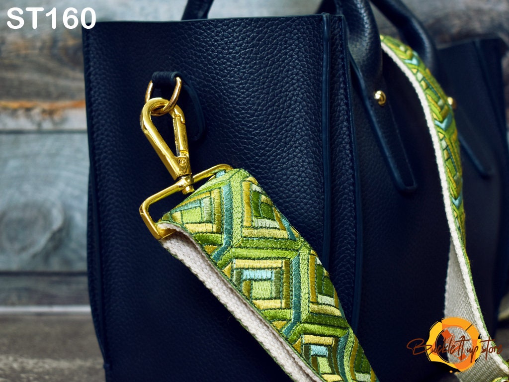 Adjustable Bohemian Sling Bag Strap Purse Strap Embroidered Crossbody Strap for Purses Replacement Guitar Strap Handbag Strap Gift for Wife