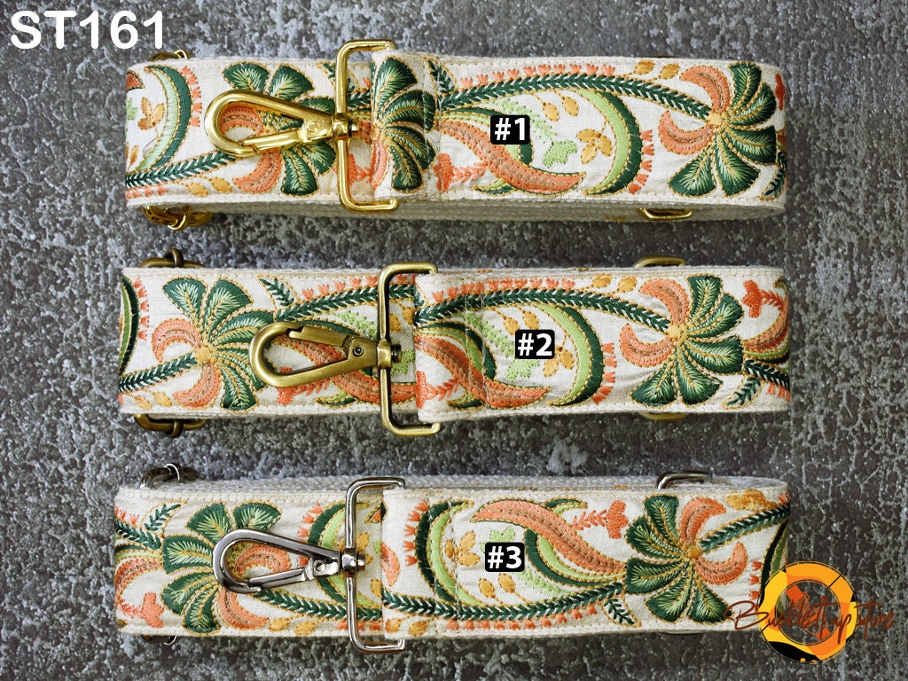 Gift for Friend Embroidery Adjustable Camera Strap Crossbody Strap Purses Embroidered Handbag Boho Bag Strap Replacement Strap Guitar Strap