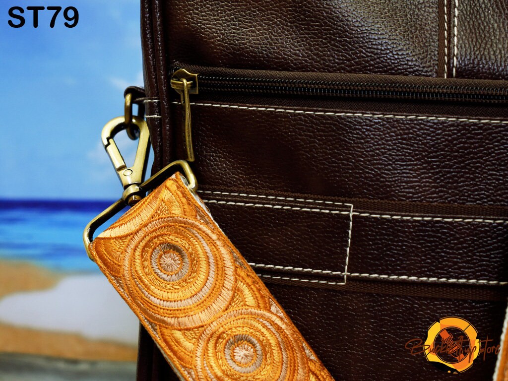 Embroidered Purse Strap Crossbody Strap for Purses Boho Bags Strap Embroidery Replacement Strap Boho Guitar Strap Handbag Strap gift for mom