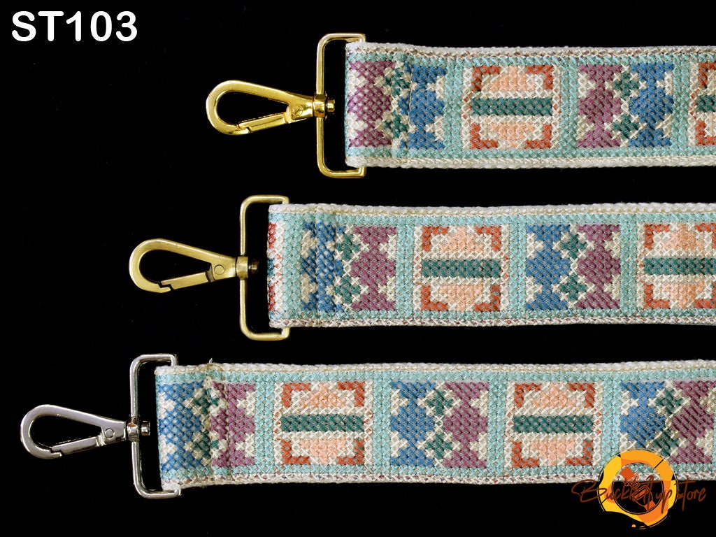 Embroidered Purse Strap Crossbody Strap for Purses Boho Messenger Bags Strap Replacement Strap Boho Guitar Strap Handbag Strap gift for her