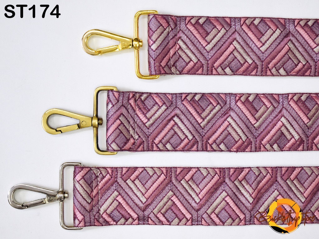 Adjustable Bohemian Sling Bag Strap Purse Strap Embroidered Crossbody Strap for Purses Replacement Guitar Strap Handbag Strap Gift for Wife
