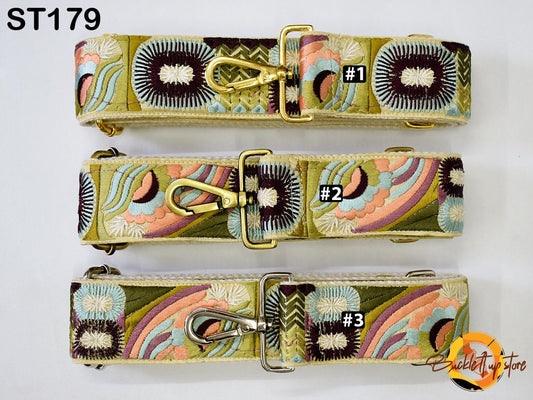 Embroidery Replacement Guitar Strap Adjustable Handbag Boho Bag Strap Camera Strap Crossbody Strap
