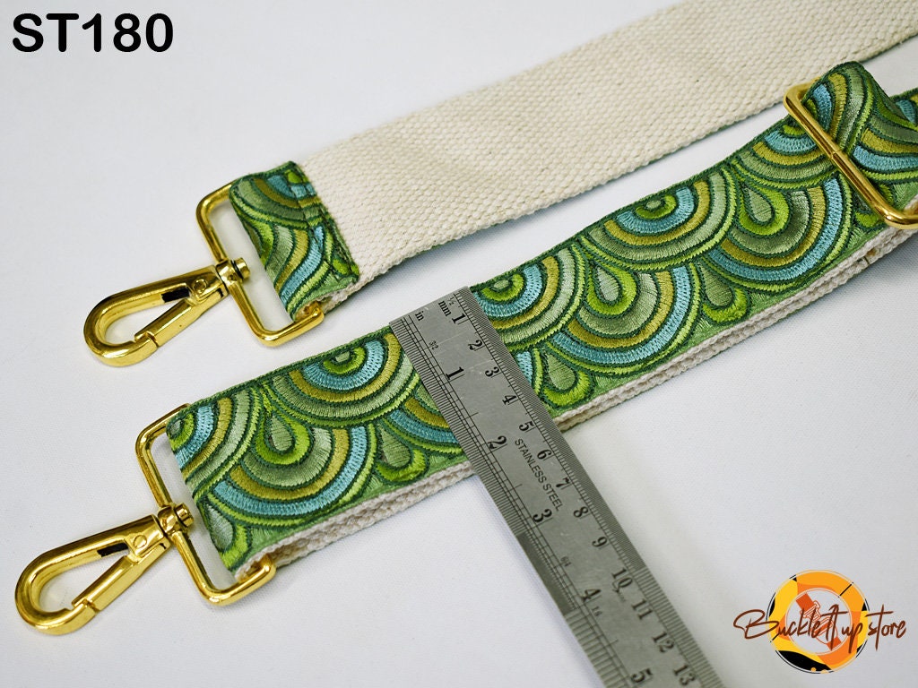 Embroidery Camera Strap Replacement Guitar Strap Crossbody Sling Bag Strap for Purses Embroidered Adjustable Handbag Boho Strap Gift for Mom