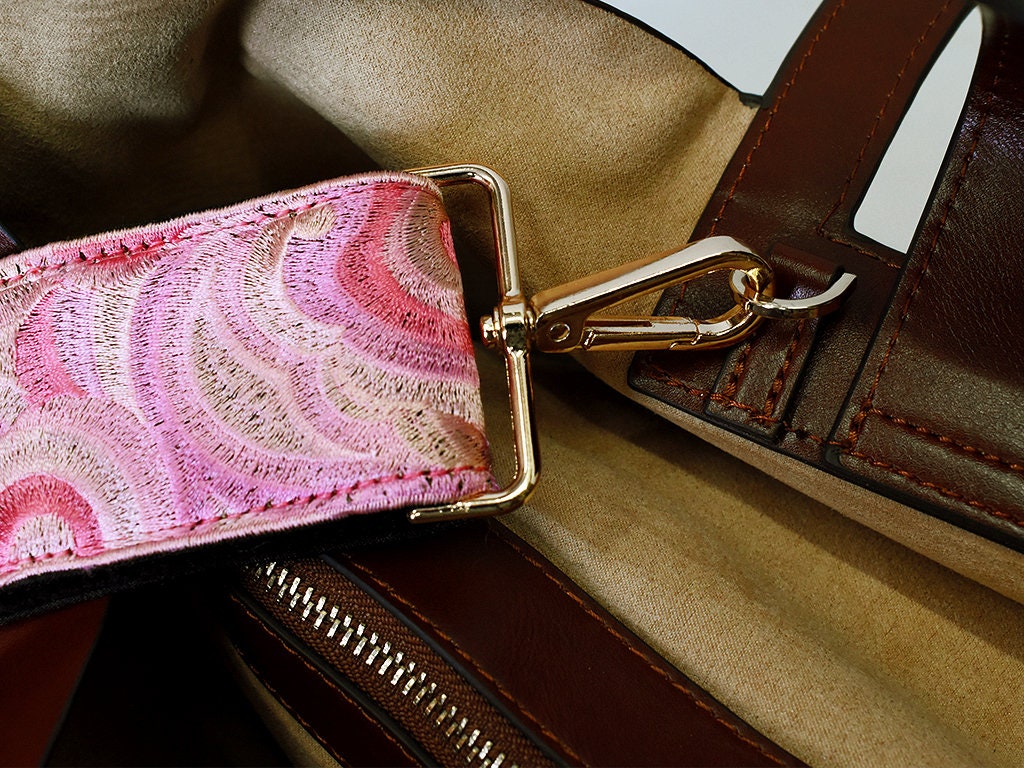 Embroidered Purse Strap Crossbody Strap for Purses Boho Bags Strap Embroidery Replacement Strap Boho Guitar Strap Handbag Strap gift for her