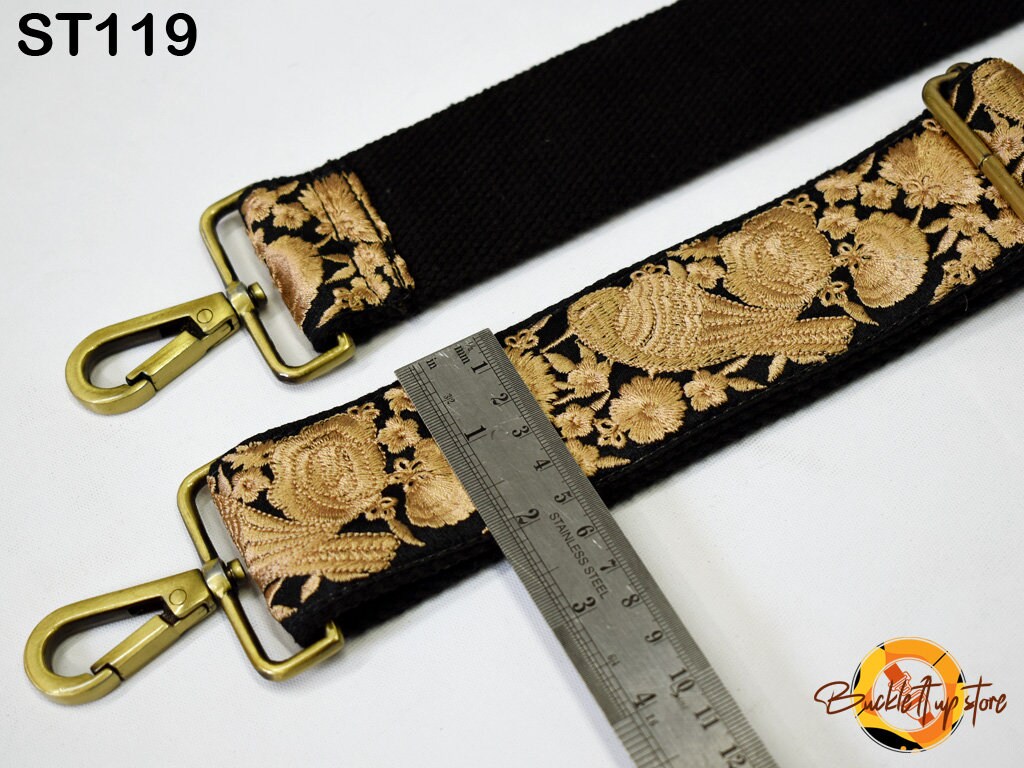 Embroidered Camera Strap Crossbody Strap for Purses Adjustable Handbag Boho Bag Strap Embroidery Replacement Strap Guitar Strap Gift for her