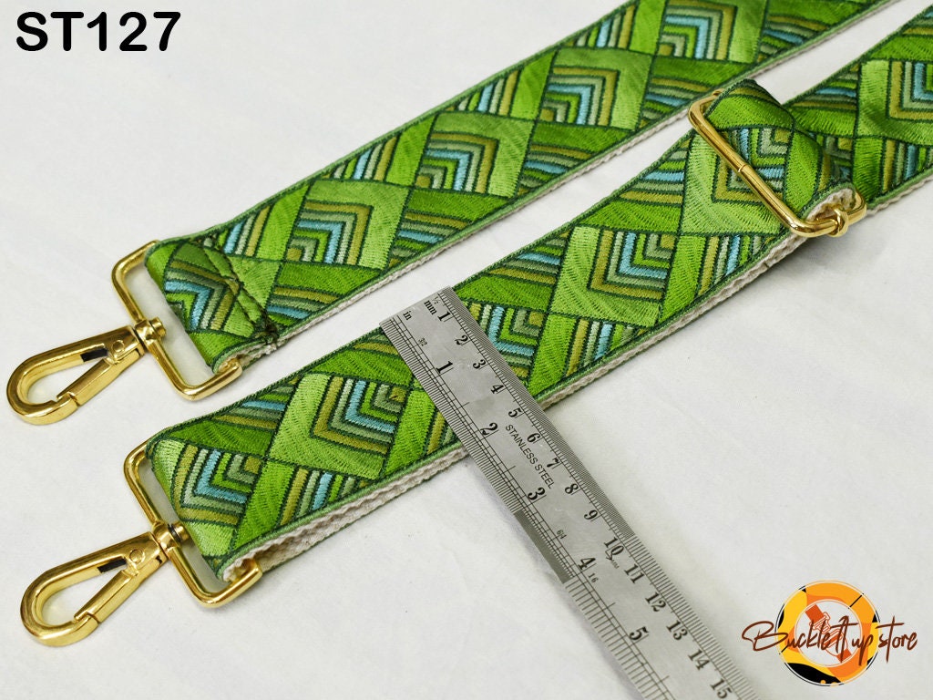 Bohemian Strap - Embroidered Purse Strap Crossbody Strap for Purses Bohemian Sling Bag Strap Embroidery Replacement Guitar Strap Handbag Strap Gift for Wife