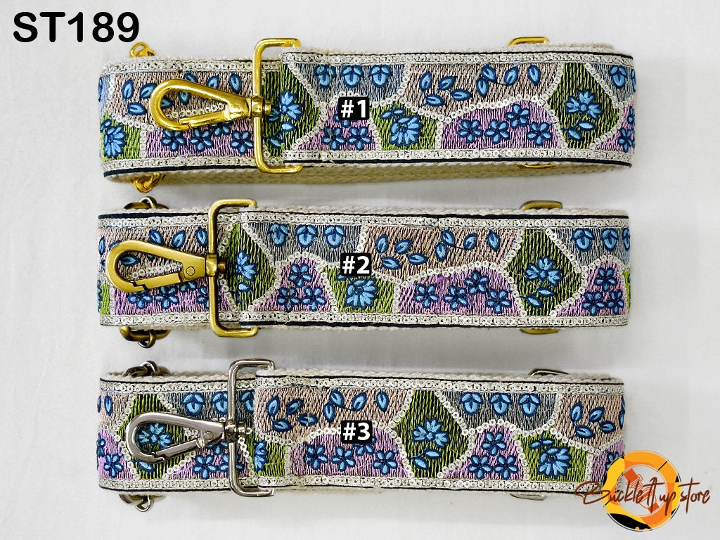 Replacement Strap Purse Strap Crossbody Strap for Purses Embroidered Boho Bags Strap Boho Guitar Strap Embroidery Handbag Strap gift for her