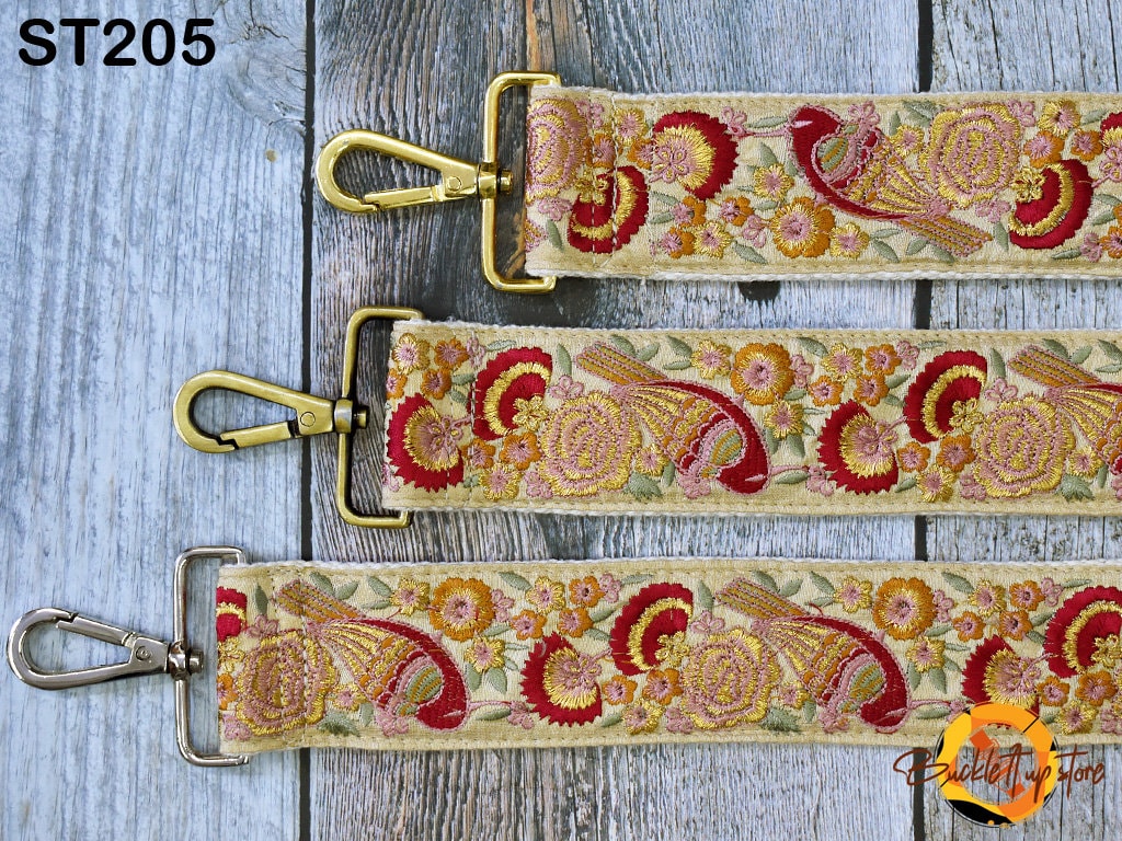 Embroidery Replacement Strap Guitar Strap Embroidered Camera Strap Crossbody Strap for Purses Adjustable Handbag Boho Bag Strap Gift for her