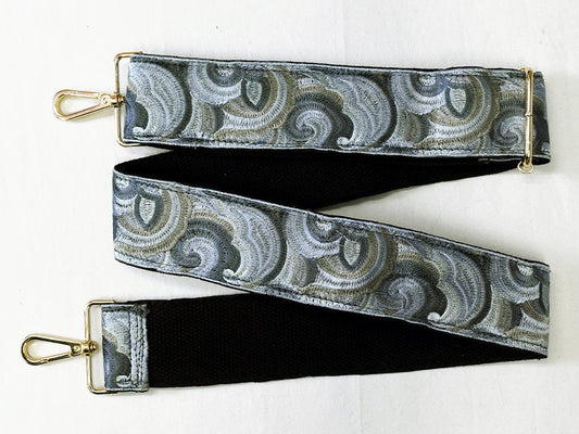 Embroidered Purse Strap Crossbody Strap for Purses Boho Bags Strap Embroidery Replacement Strap Boho Guitar Strap Handbag Strap gift for her