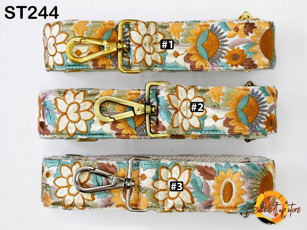 Embroidered Purse Strap Crossbody Strap for Purses Gift for Mom Boho Bags Strap Embroidery Replacement Strap Boho Guitar Strap Handbag Strap