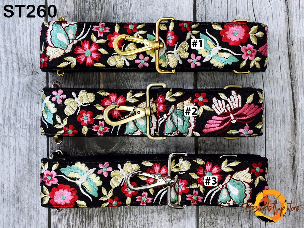 Embroidery Adjustable Camera Strap Crossbody Strap for Purses Embroidered Handbag Boho Bag Strap Replacement Strap Guitar Strap Gift for her