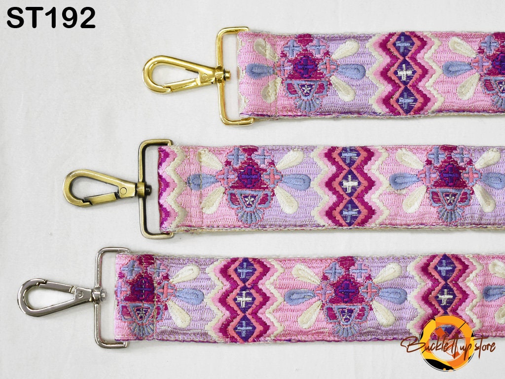 Replacement Handbag Boho Bag Strap Embroidered Camera Strap Adjustable Crossbody Strap for Purses Embroidery Guitar Strap Gift for Daughter