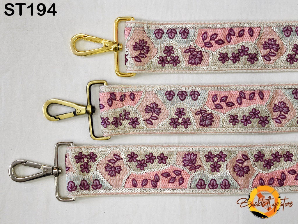 Replacement Strap Purse Strap Crossbody Strap for Purses Embroidered Boho Bags Strap Boho Guitar Strap Detachable Handbag Strap gift for her
