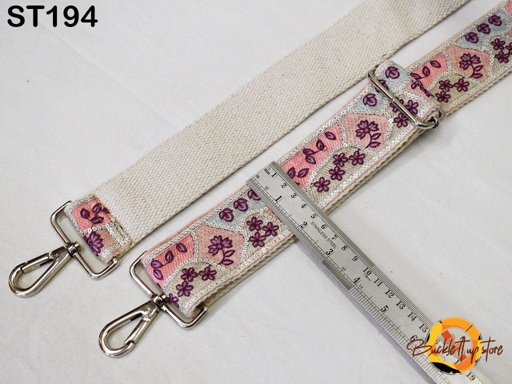 Replacement Strap Purse Strap Crossbody Strap for Purses Embroidered Boho Bags Strap Boho Guitar Strap Detachable Handbag Strap gift for her