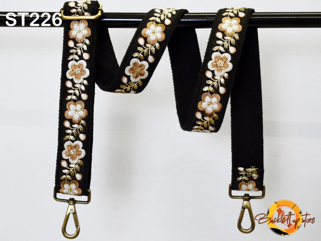 Trendy Adjustable Embroidered Shoulder Tote Bags Crossbody Strap
