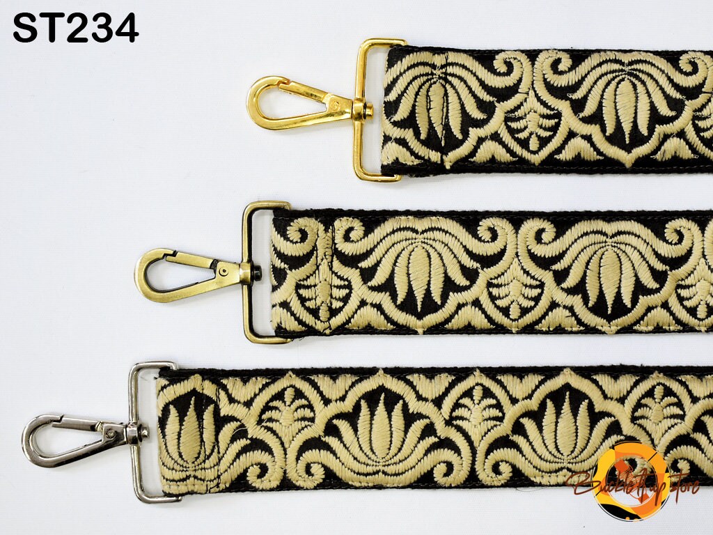 Replacement Guitar Strap Gift Sister Embroidered Purse Strap Boho Crossbody Strap for Purses Messenger Bag Embroidery Custom Handbag Strap