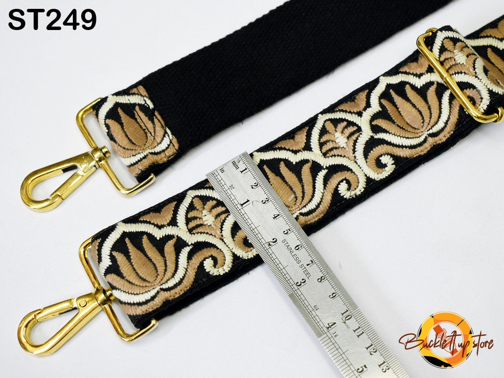 Womens Purse Strap - Custom Handbag Strap Replacement Guitar Strap Gift Sister Embroidered Purse Strap Boho Crossbody Strap for Purses Messenger Bag Embroidery