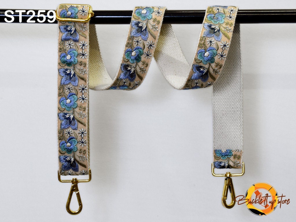 Replacement Shoulder Tote Bags Strap Gift for Mother Messenger Bag Crossbody Straps for Purses Embroidered Boho Guitar Strap Handbag Strap