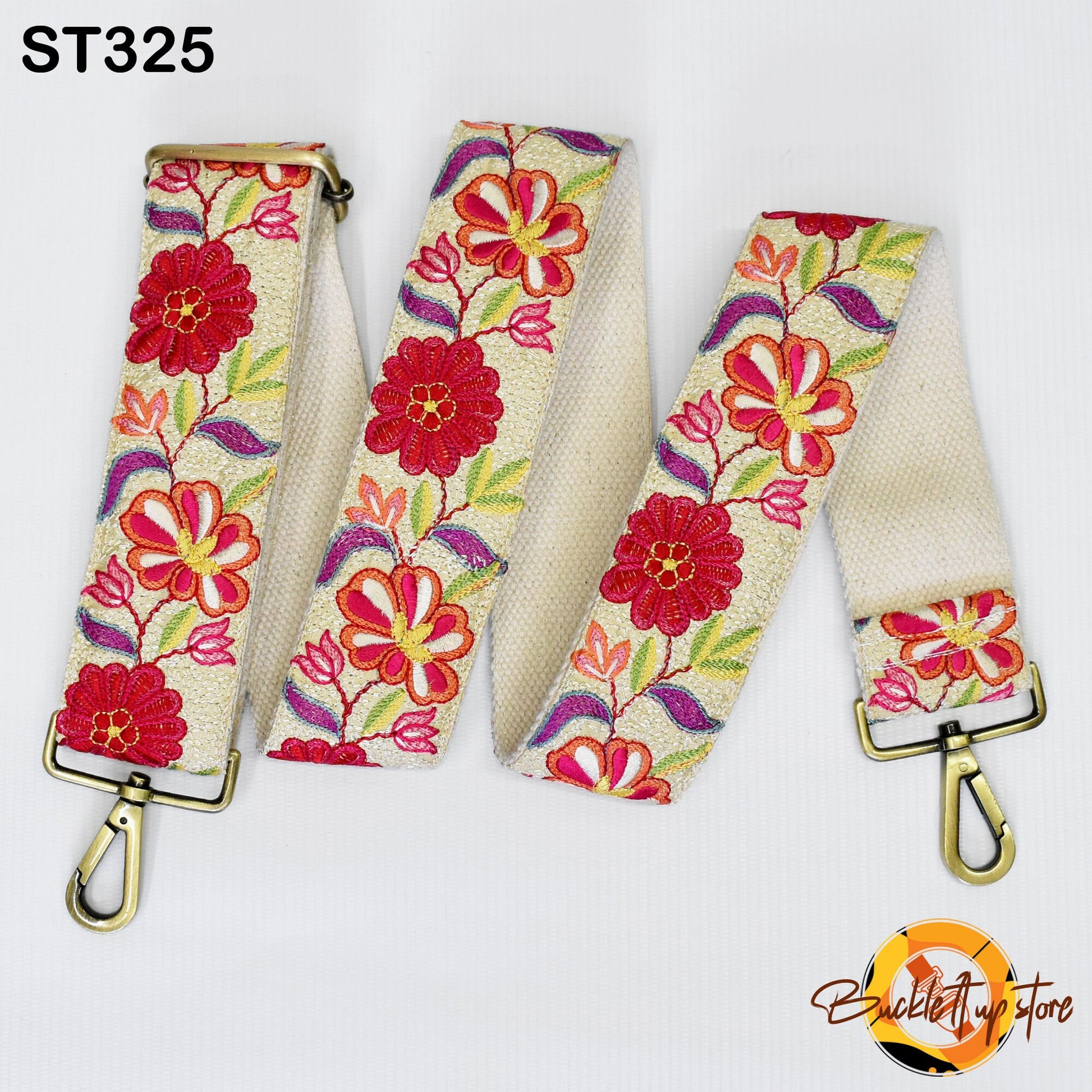Embroidered Purse Strap Crossbody Strap for Purses Handbag Boho Bag Strap Floral Embroidery Replacement Strap Boho Guitar Strap Gift for her