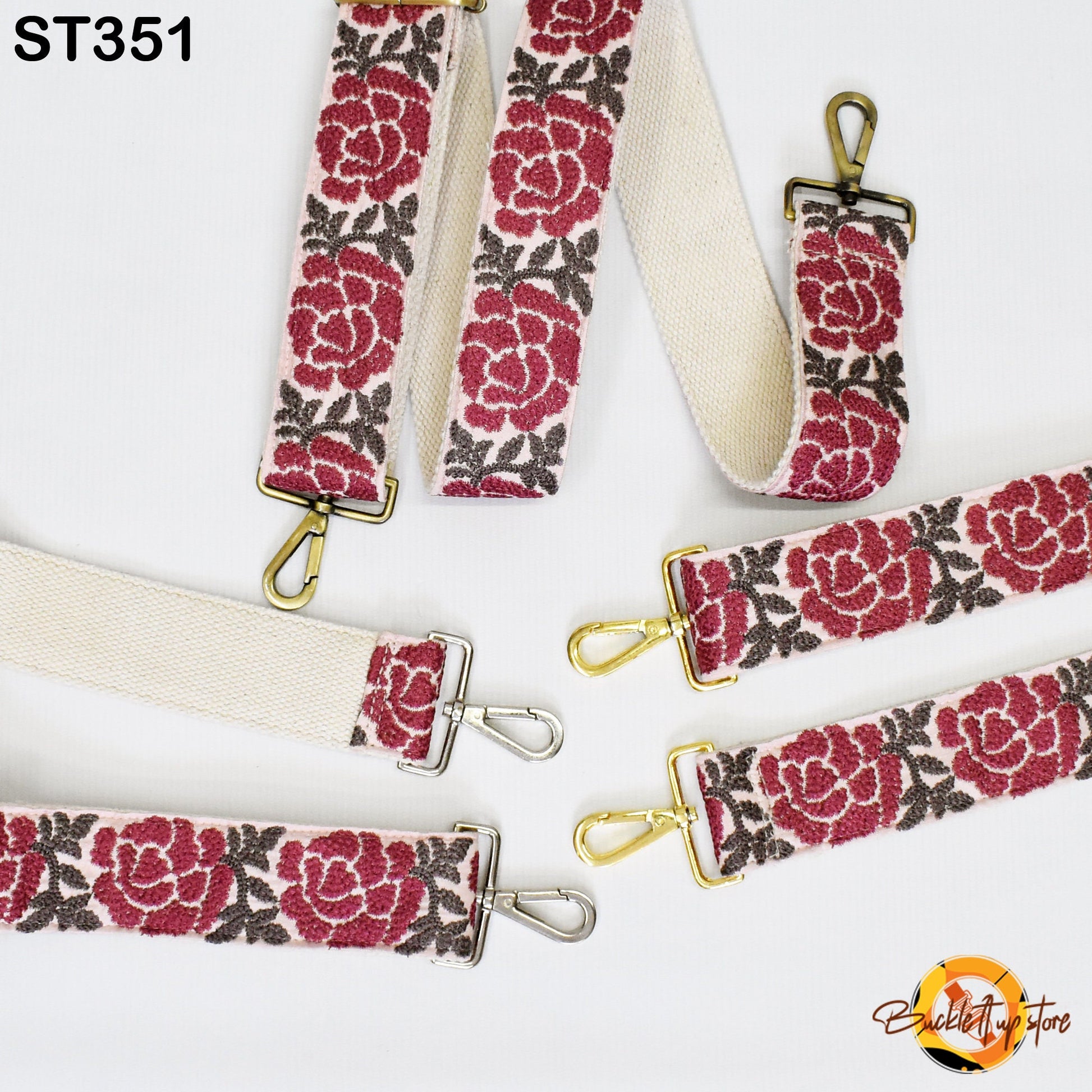 Floral Replacement Handbag Boho Bag Strap Embroidered Adjustable Embroidery Camera Strap Crossbody Strap Purses Guitar Strap Gift Daughter