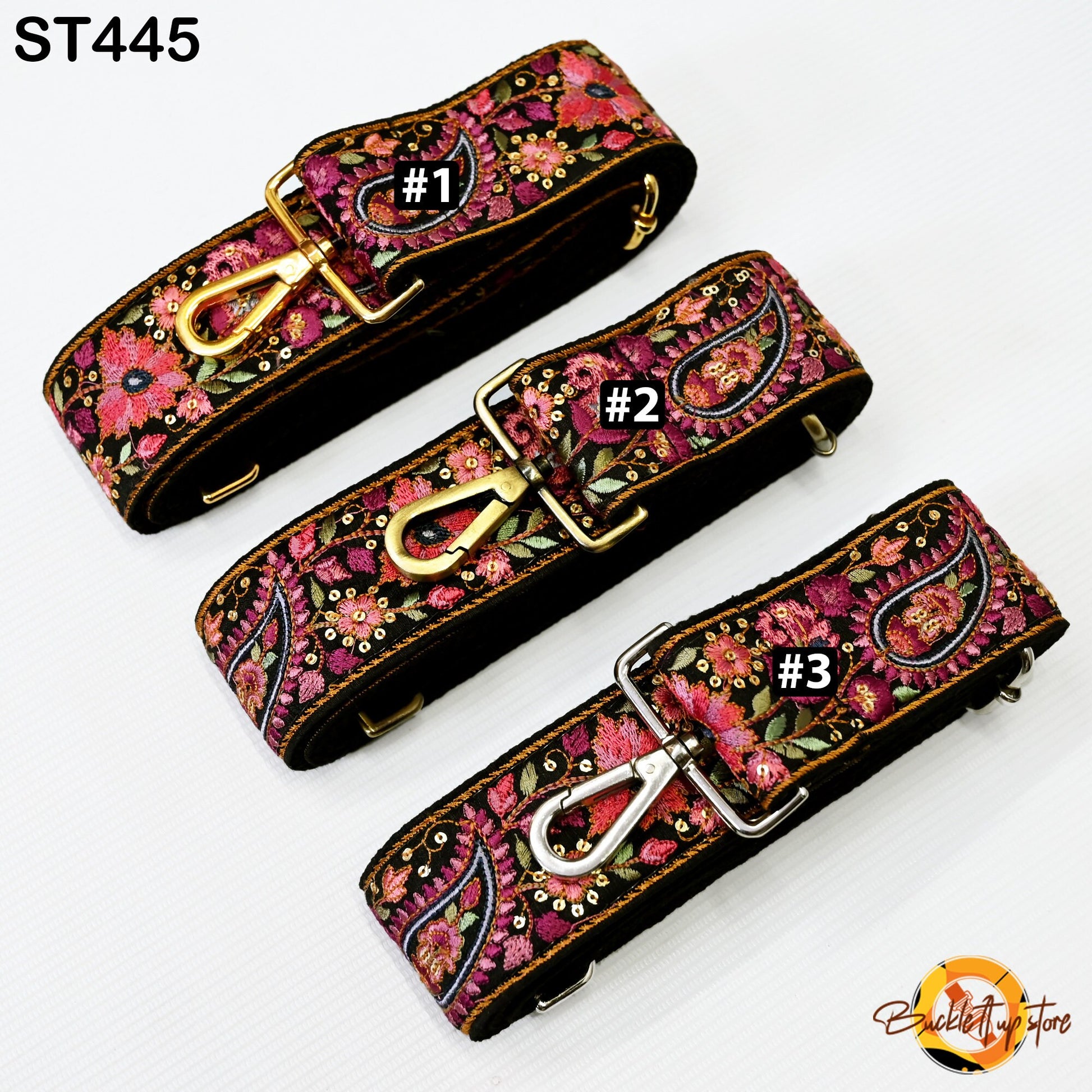 Embroidered Purse Strap Crossbody Strap for Purses Handbag Boho Bag Strap Floral Embroidery Replacement Strap Boho Guitar Strap Gift for her
