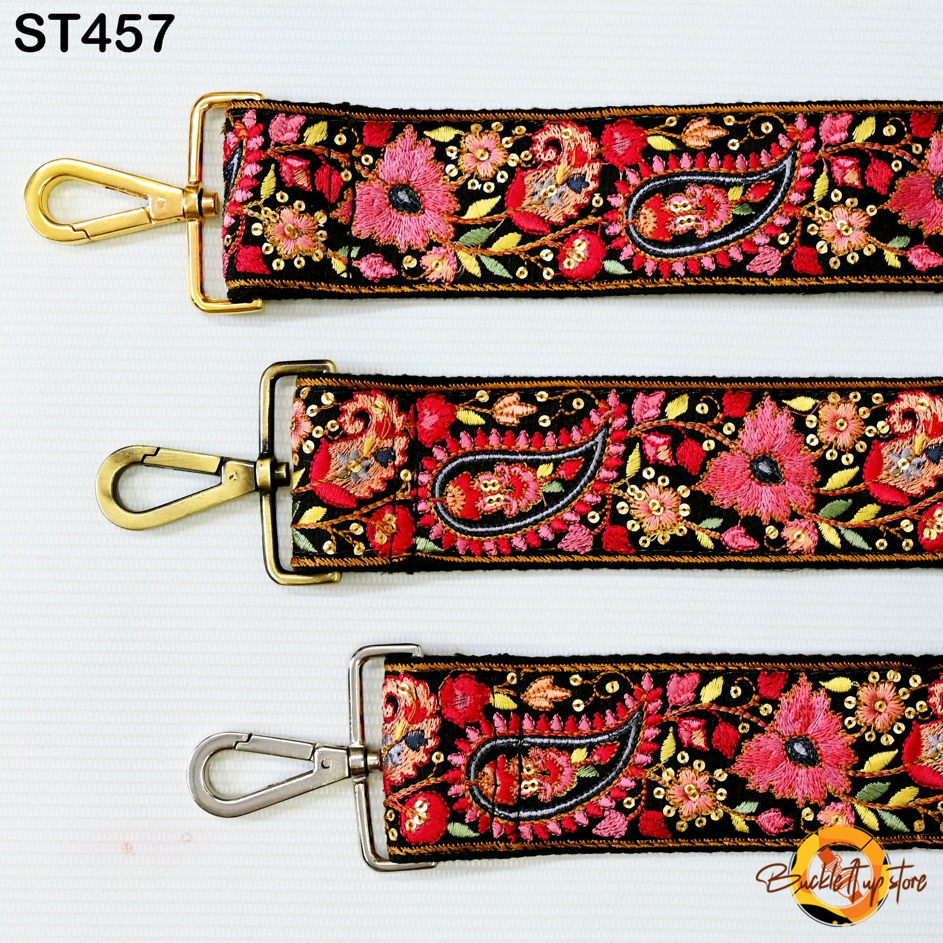 Paisley Embroidered Purse Strap Crossbody Adjustable Strap for Purses Handbag Messenger Strap Embroidery Replacement Guitar Strap Gift for Wife