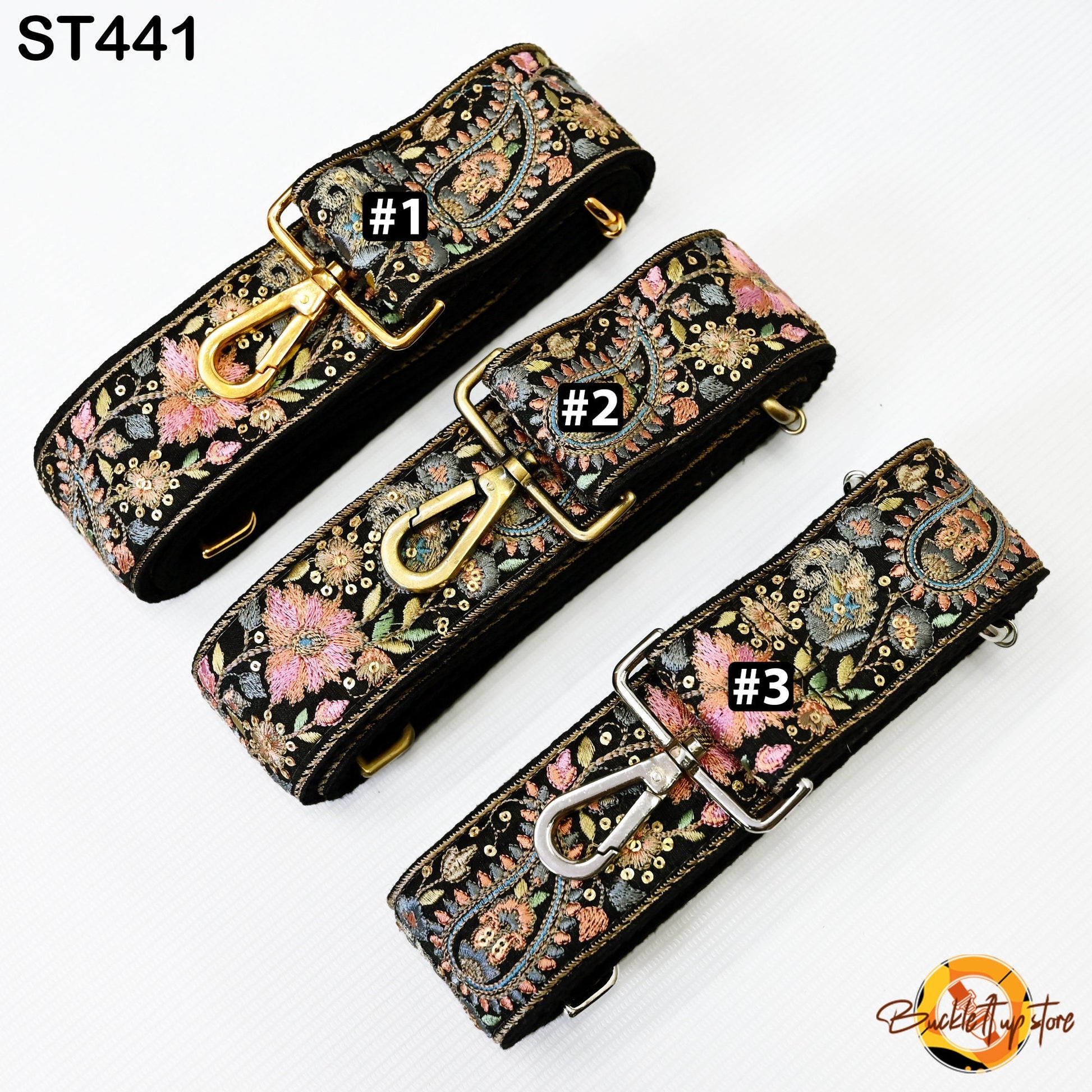 Embroidered Purse Strap Crossbody Strap for Purses Handbag Boho Bag Strap Floral Embroidery Replacement Strap Boho Guitar Strap Gift for her