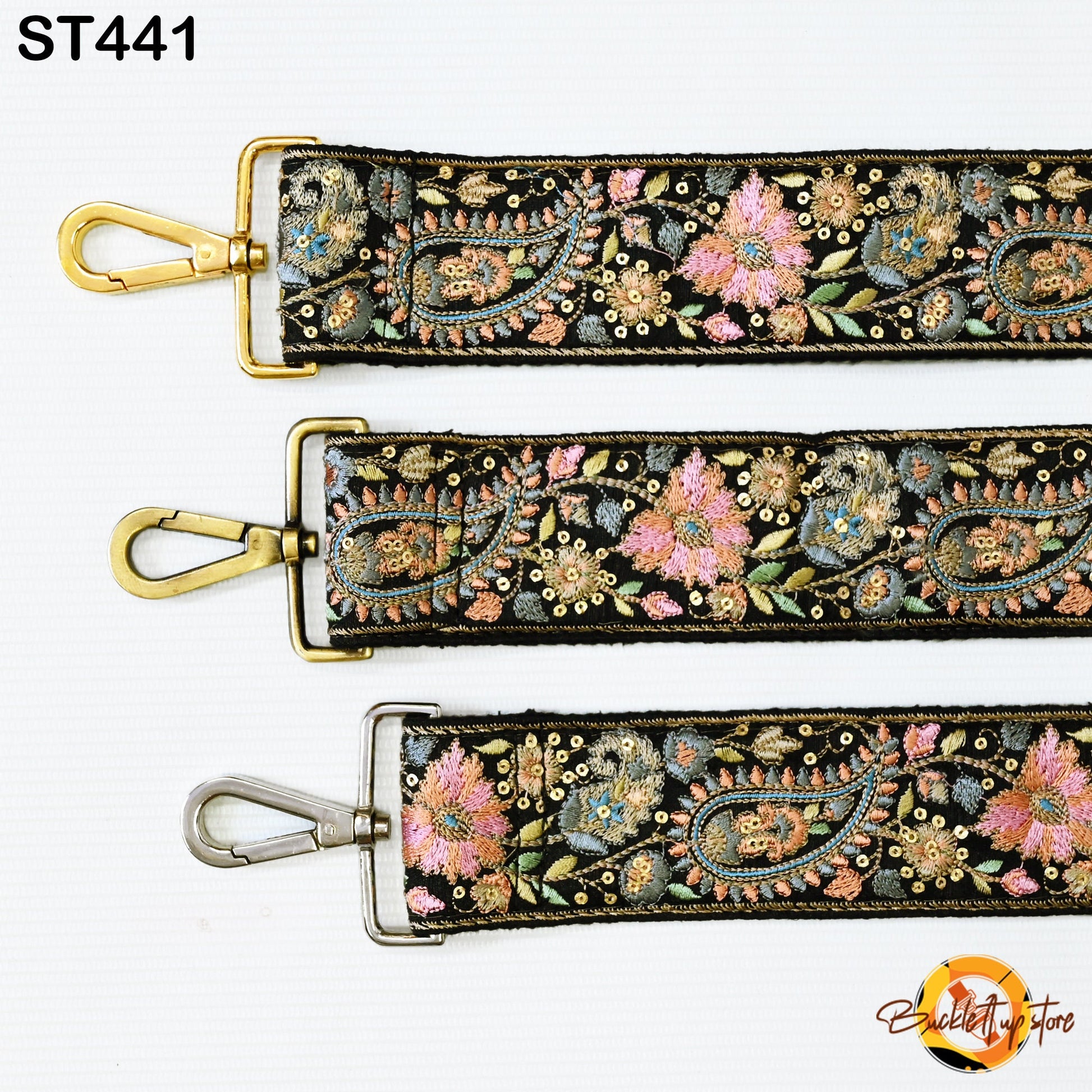 Embroidered Purse Strap Crossbody Strap for Purses Handbag Boho Bag Strap Floral Embroidery Replacement Strap Boho Guitar Strap Gift for her