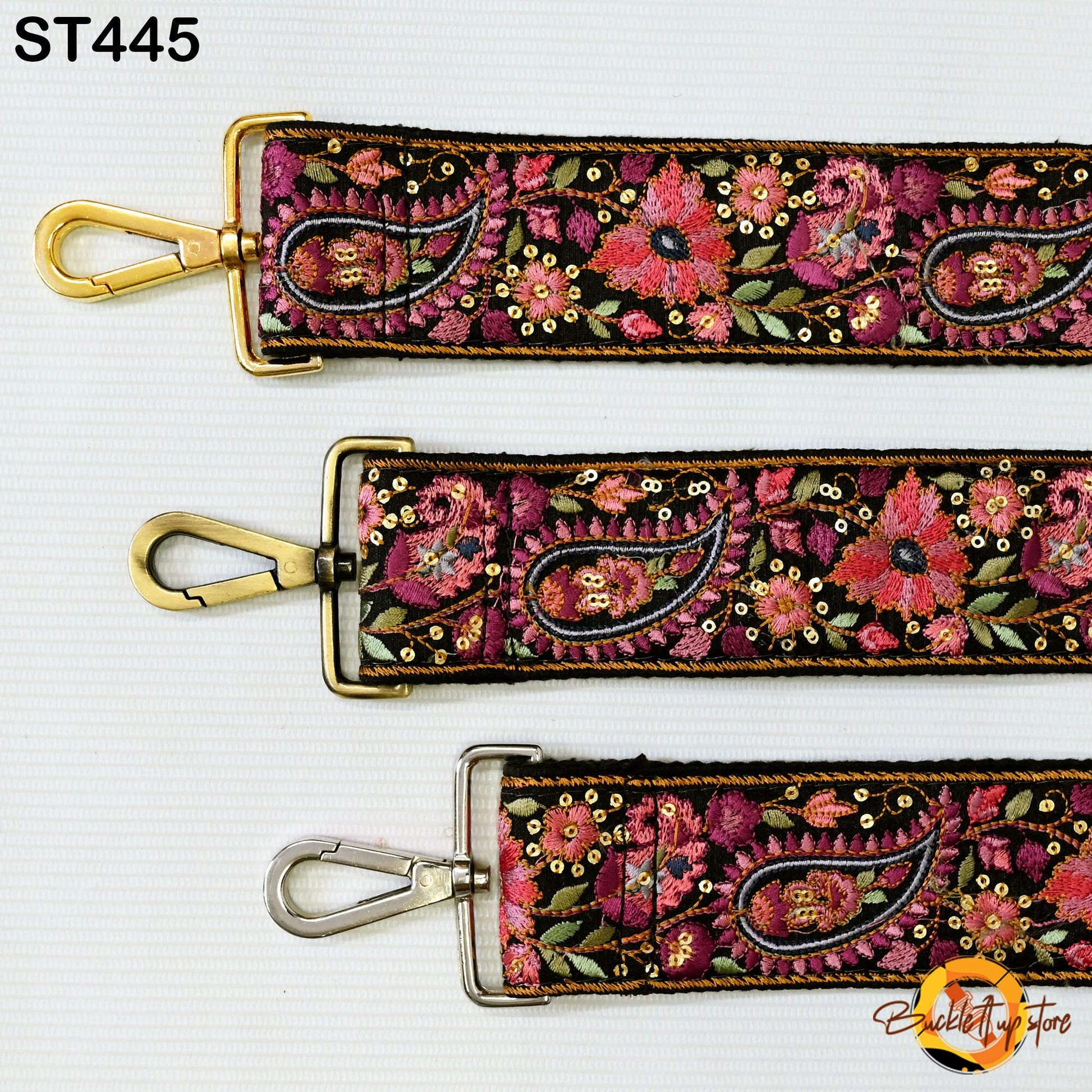 Embroidered Purse Strap Crossbody Strap for Purses Handbag Boho Bag Strap Floral Embroidery Replacement Strap Boho Guitar Strap Gift for her