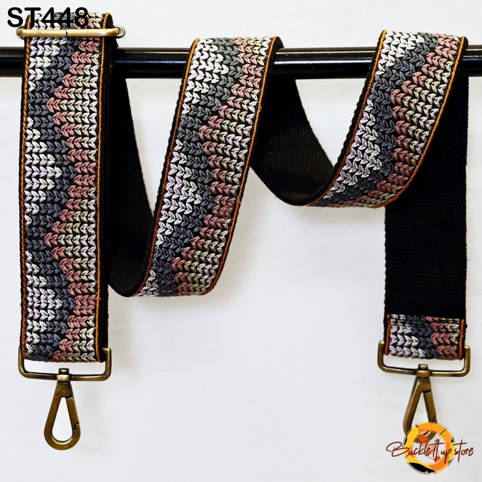 Replacement Purse Strap Embroidery Crossbody Strap for Purses Floral Embroidered Bag Strap Boho Guitar Strap Handbag Strap Gift for Sister