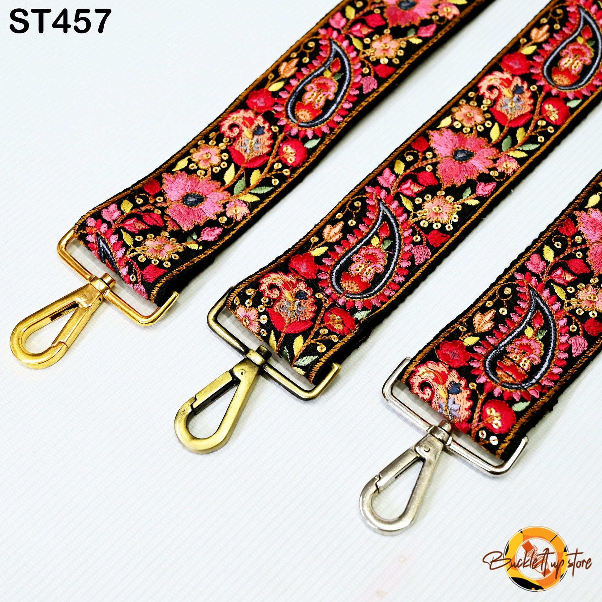 Paisley Embroidered Purse Strap Crossbody Adjustable Strap for Purses Handbag Messenger Strap Embroidery Replacement Guitar Strap Gift for Wife