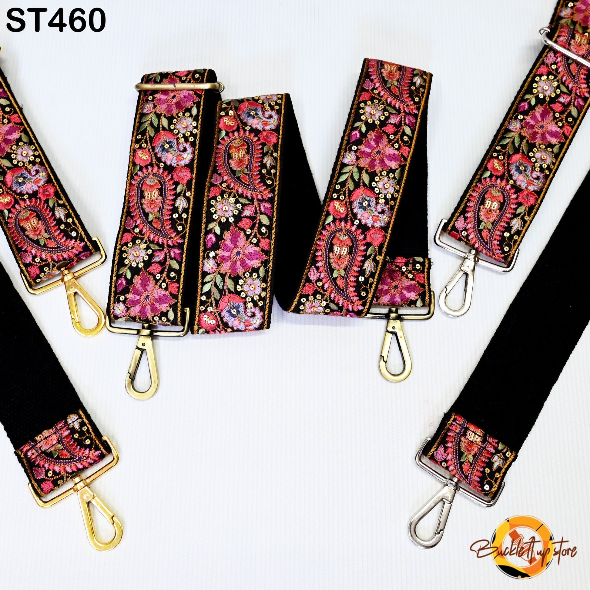 Crossbody Strap for Purses Handbag Boho Bag Strap Floral Embroidery Replacement Strap Boho Guitar Strap Gift for her Embroidered Purse Strap