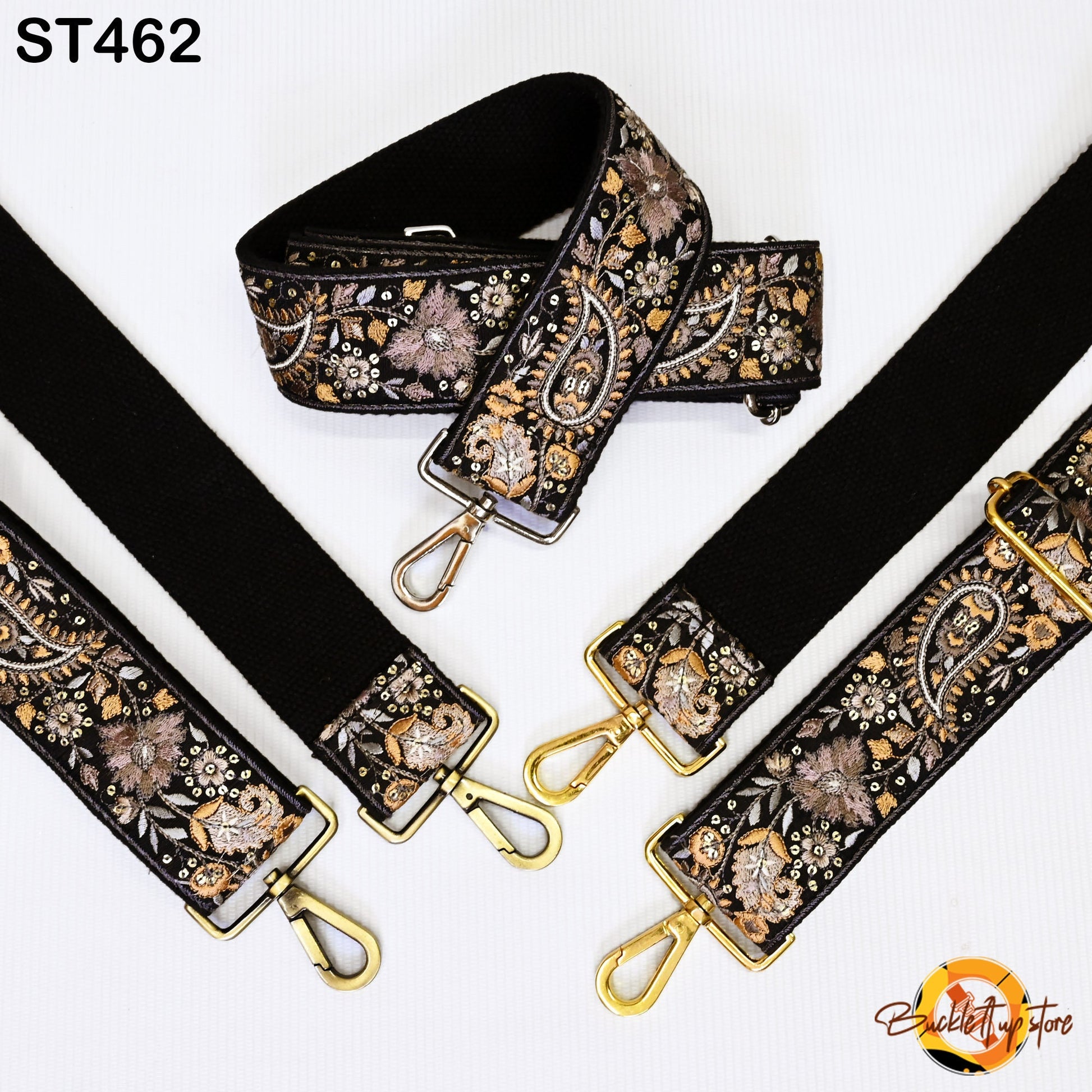 Gift Wife Embroidered Purse Strap Crossbody Strap for Purses Handbag Boho Bag Strap Floral Embroidery Replacement Strap Boho Guitar Strap