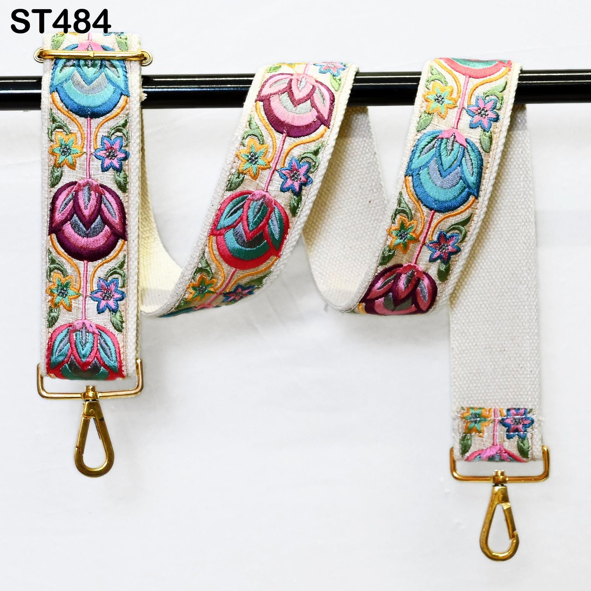 Replacement Handbag Bag Strap Embroidered Camera Strap Crossbody Strap for Purses Embroidery Adjustable Guitar Strap Gift for Holiday Season