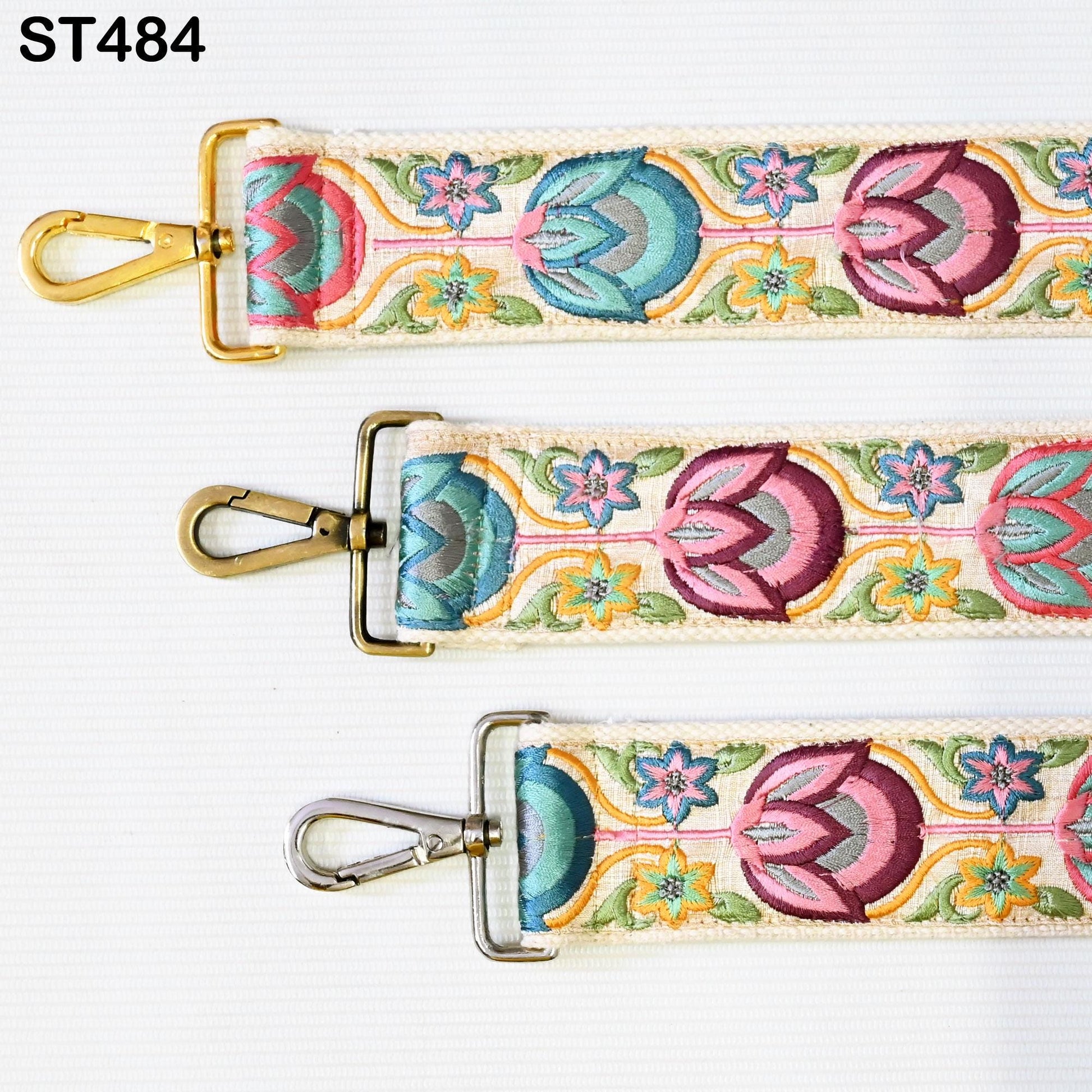 Replacement Handbag Bag Strap Embroidered Camera Strap Crossbody Strap for Purses Embroidery Adjustable Guitar Strap Gift for Holiday Season
