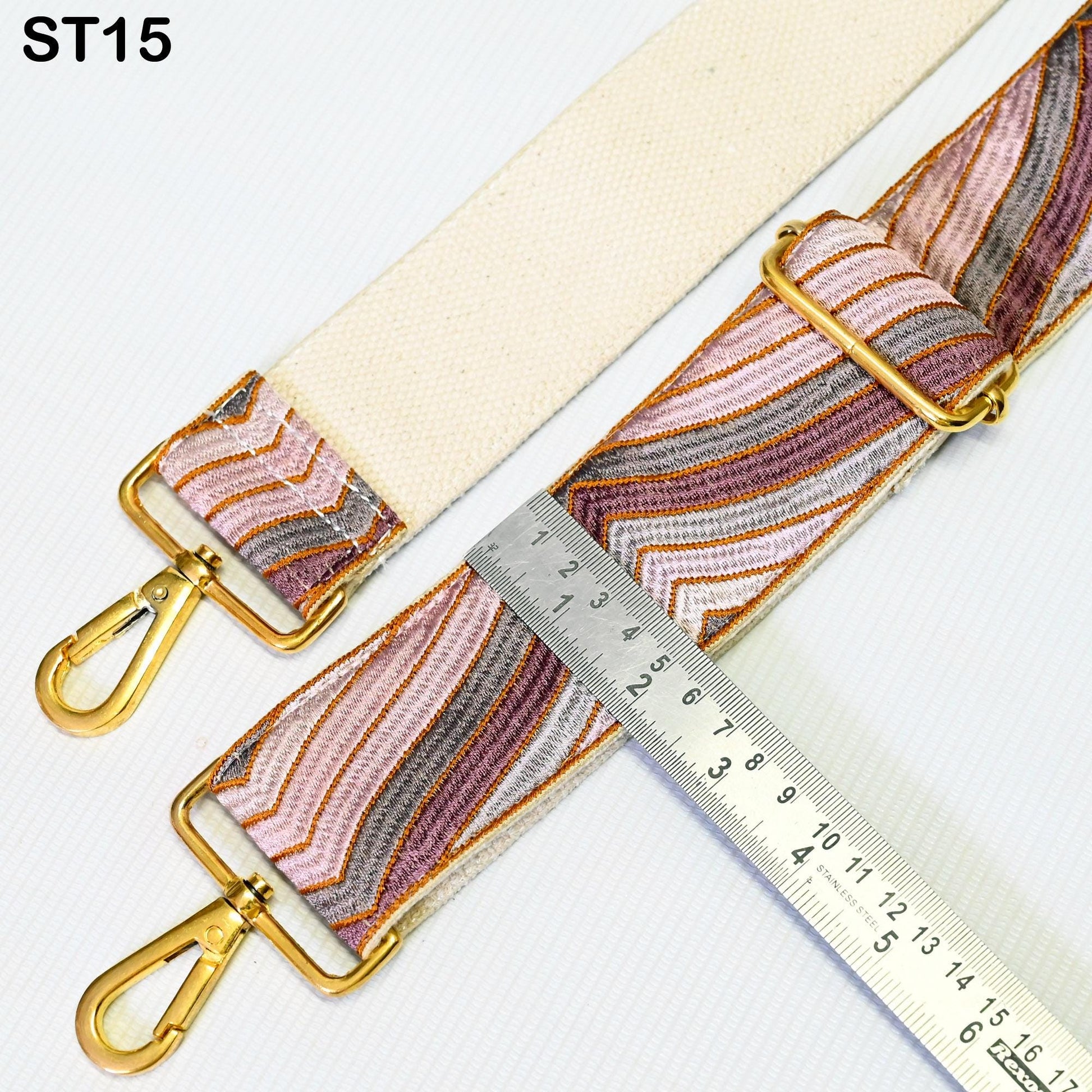 Designer Crossbody Straps Designer Embroidery Purses Strap Boho Messenger Bags Strap Boho Guitar Strap Handbag Strap