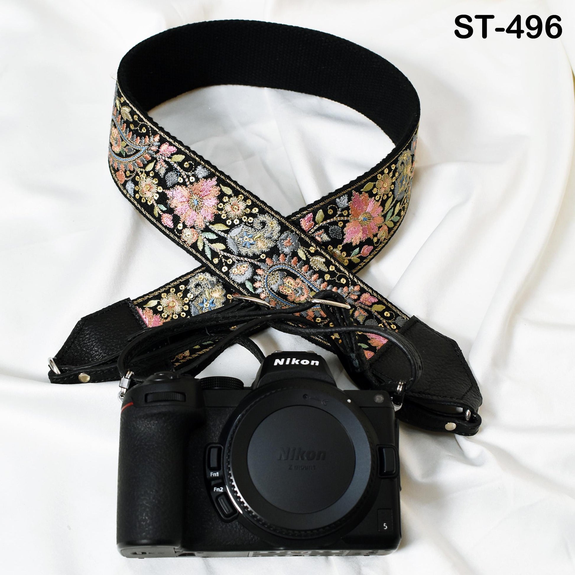 Sling Camera Strap Photographer Leather Strap Embroidery DSLR Camera Accessories Camera Holder Neck Shoulder Strap Christmas Gifts Boyfriend - Buckle it up store