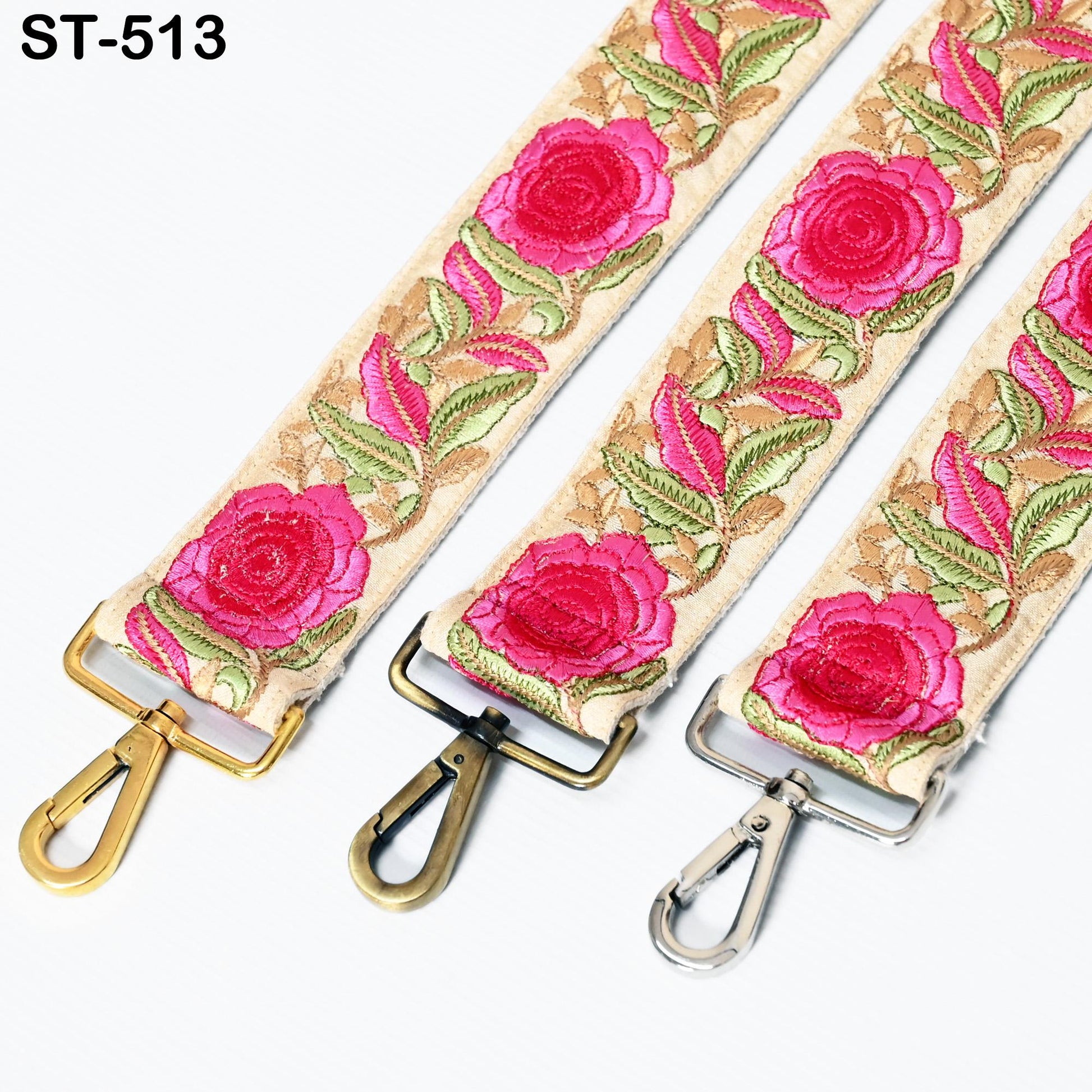 Embroidered Purse Strap Crossbody Strap for Purses Handbag Boho Bag Strap Floral Embroidery Replacement Strap Boho Guitar Strap Gift for her